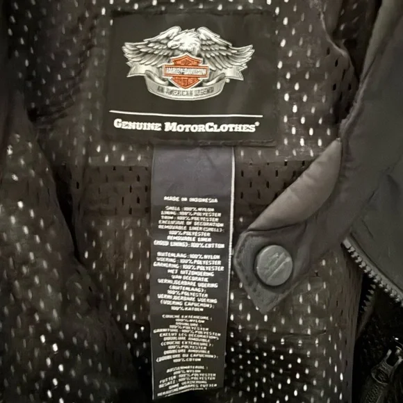 Harley-Davidson Black 3 in 1 Men’s Riding Jacket. Size XL. Like New!